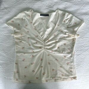 Brandy Melville Floral Crop Top Sz Small